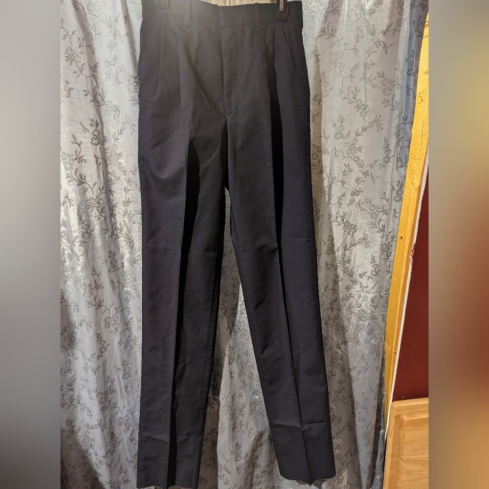 Vintage Riverside Budweiser employee navy blue Pants 28 waist Unhemmed NWOT